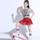 Костюм для девочек, в стиле хип-хоп, для современных джазовых танцев