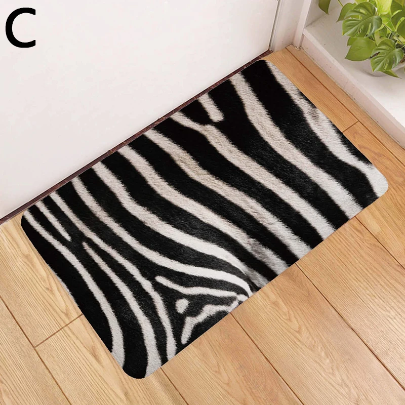 Нескользящий коврик впитывающий ковер с леопардовым принтом под змеиную кожу