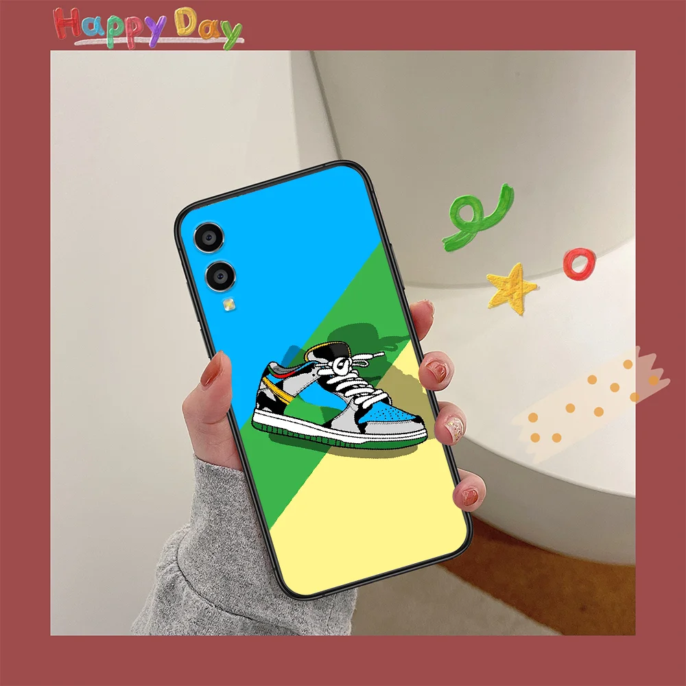 

Luxury Brand Sneakers Shoe Box Phone Case For HUAWEI Honor 6 7 8 A 9 X Mate 10 20 30 i Lite Pro Y7 2019 black Coque Luxury Shell