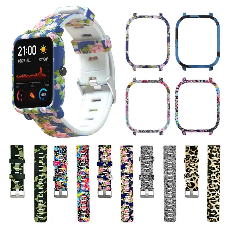 

2 in 1 Bracelet Strap For Amazfit GTS Watch Band Strap Protective PC Watch Case Protector for Huami Amazfit GTS Cover