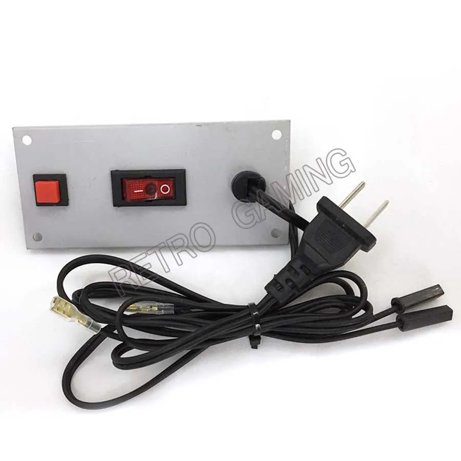 

1 Meter Plug Cable Power Supply Switch Board Game machine 100~260V AC Power Adapter For casino Slot Game Arcade parts