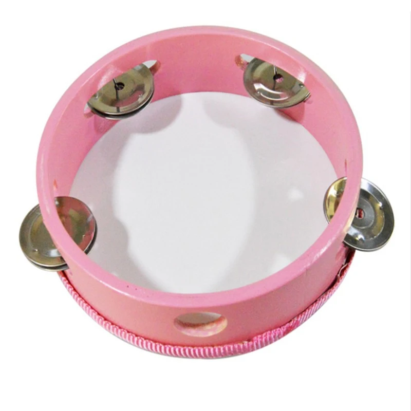 Новый мультфильм бубен ручной Фристайл Колокольчик музыкальный ударный