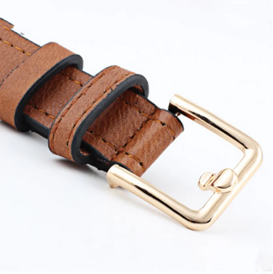 Женский ремень Модный женский кожаный с ажурным украшением однотонный