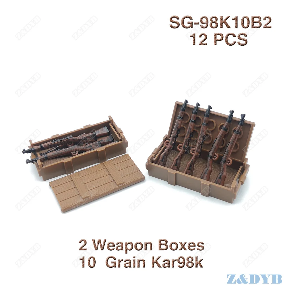 DIY Mosin-Nagant 98K G43 WW2 пистолет MOC детали для военных пистолетов мини-солдат Playmobil