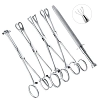 stainless steel silver piercing supply tool septum ear tongue nose lip tattoo plier clamp forcep