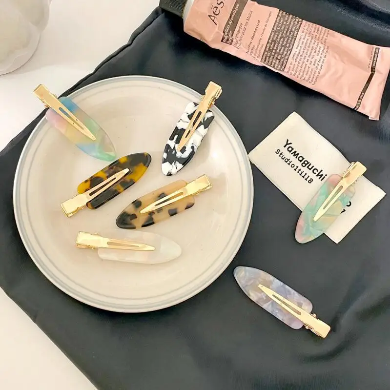 

Модная ацетатная заколка для волос с леопардовым принтом, без следов, аксессуары для волос для женщин, ретро акриловая заколка для волос, го...