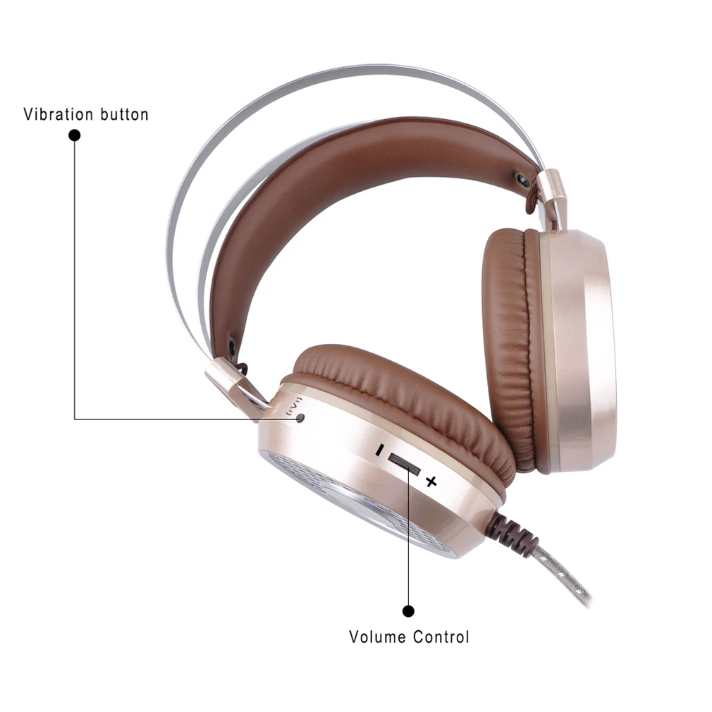 YM G800 с люминесцентными вибрационными игровыми наушниками модный дизайн наушники