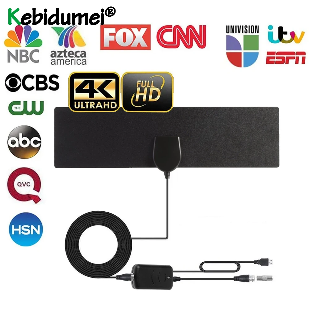 

Freeview 500 Miles Signal Booster 8K Digital TV Antenna 20DB HDTV Antenna for DVB-T2 Indoor car boat Camper Van satellite Aerial
