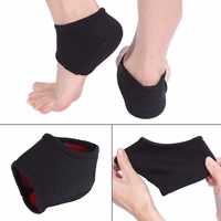 1 pair heel sleeve plantar fasciitis therapy injury wrap heel pads foot pain relief arch support heel protective socks posture