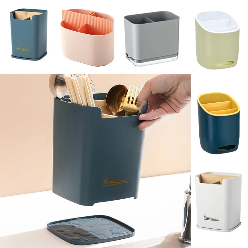 Многостильный держатель для Ложка Вилка палочки еды двухслойная стойка хранения