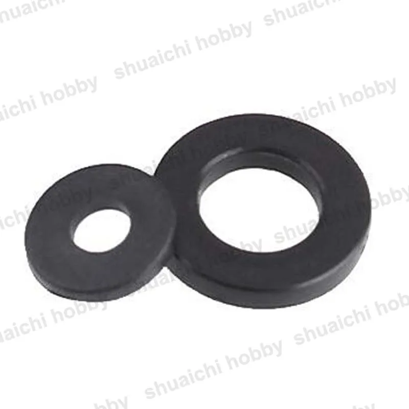 

100pcs M2 M3 M4 Insulating Nylon Gasket High Temperature Resistant Plastic Washer Black Flat Spacer Insulating Ring for RC Drone