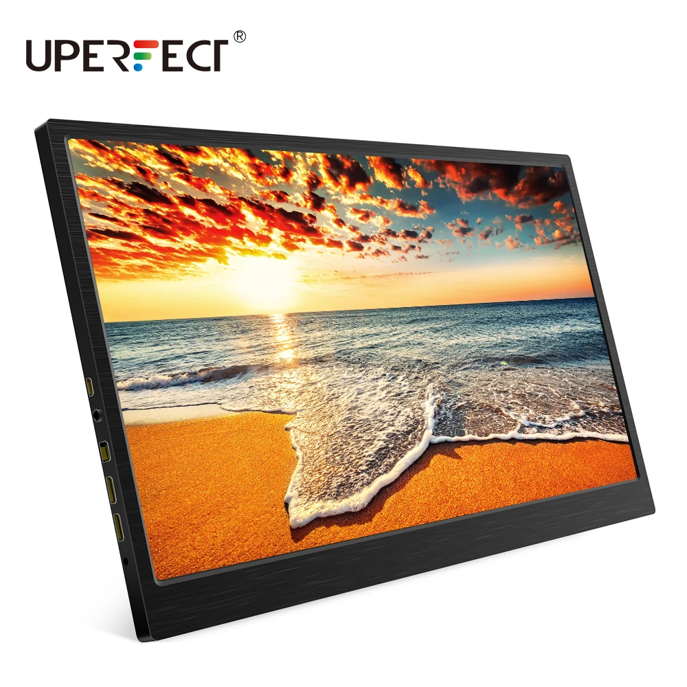 구매 UPERFECT 15.6 인치 게임 모니터 컴퓨터 디스플레이 3200 × 1800 휴대용 화면 16:9 HDR 스피커 노트북 PC MAC Win PS4 Xbox