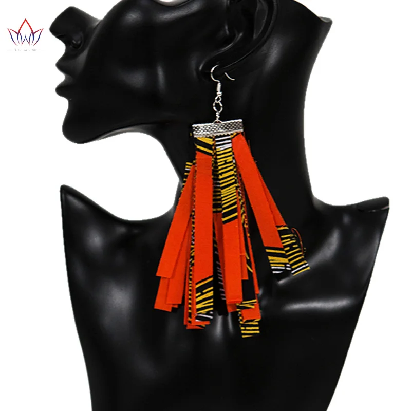 BRW 2021 тканевые африканские серьги для женщин ювелирные изделия ручной работы