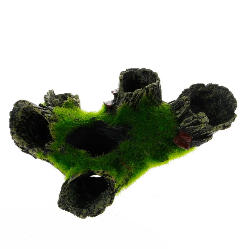

Aquarium Mountain View Moss Tree House Resin Cave Fish Tank Ornament Decoration
