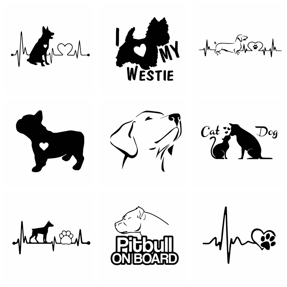 

Car Sticker Hot Sale Dog Animals Funny Wrap Vinyl on The Cars for Auto Motorcycle Windows Body Car-Styling Decor Decals