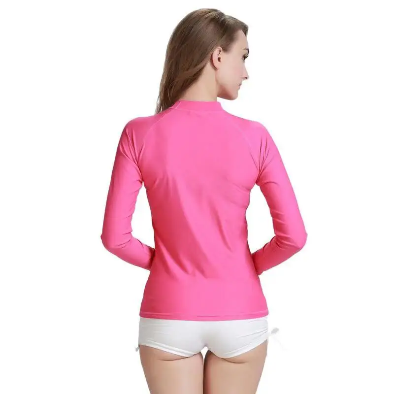 

Sbart Women Long Sleeve Rashguard Tops Sun Protection Swimming Surfing Rash Guard Anti-uv Lycra Swimwear for Women Swimsuit k