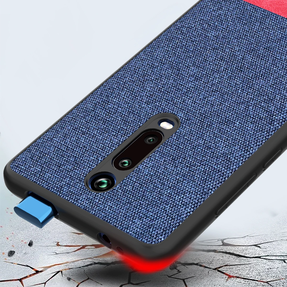 Чехол для телефона Xiaomi Redmi K20 Pro Противоударная задняя крышка ткань силиконовый