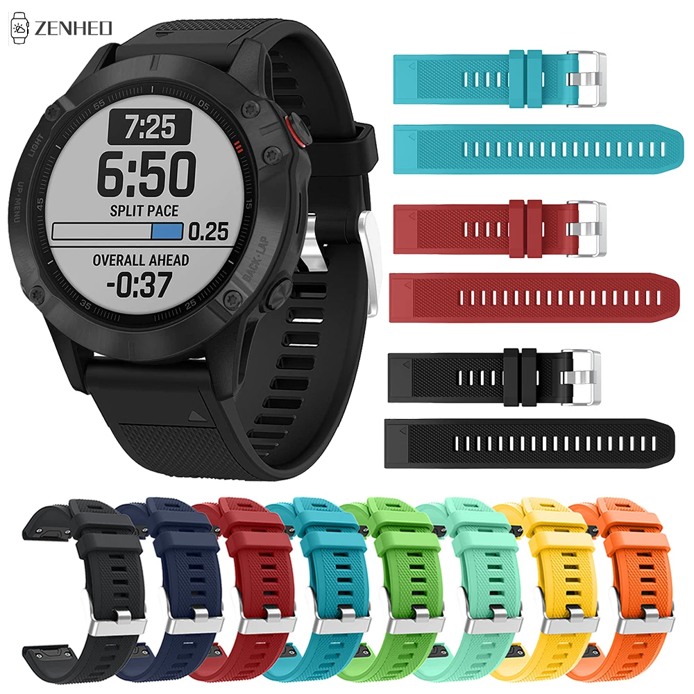 

22mm Silicone Strap For Garmin Fenix 6/6 Pro/5/5 Plus Quick Release Band For Garmin Instinct 2 2S/Quatix 5 Smart Watch band