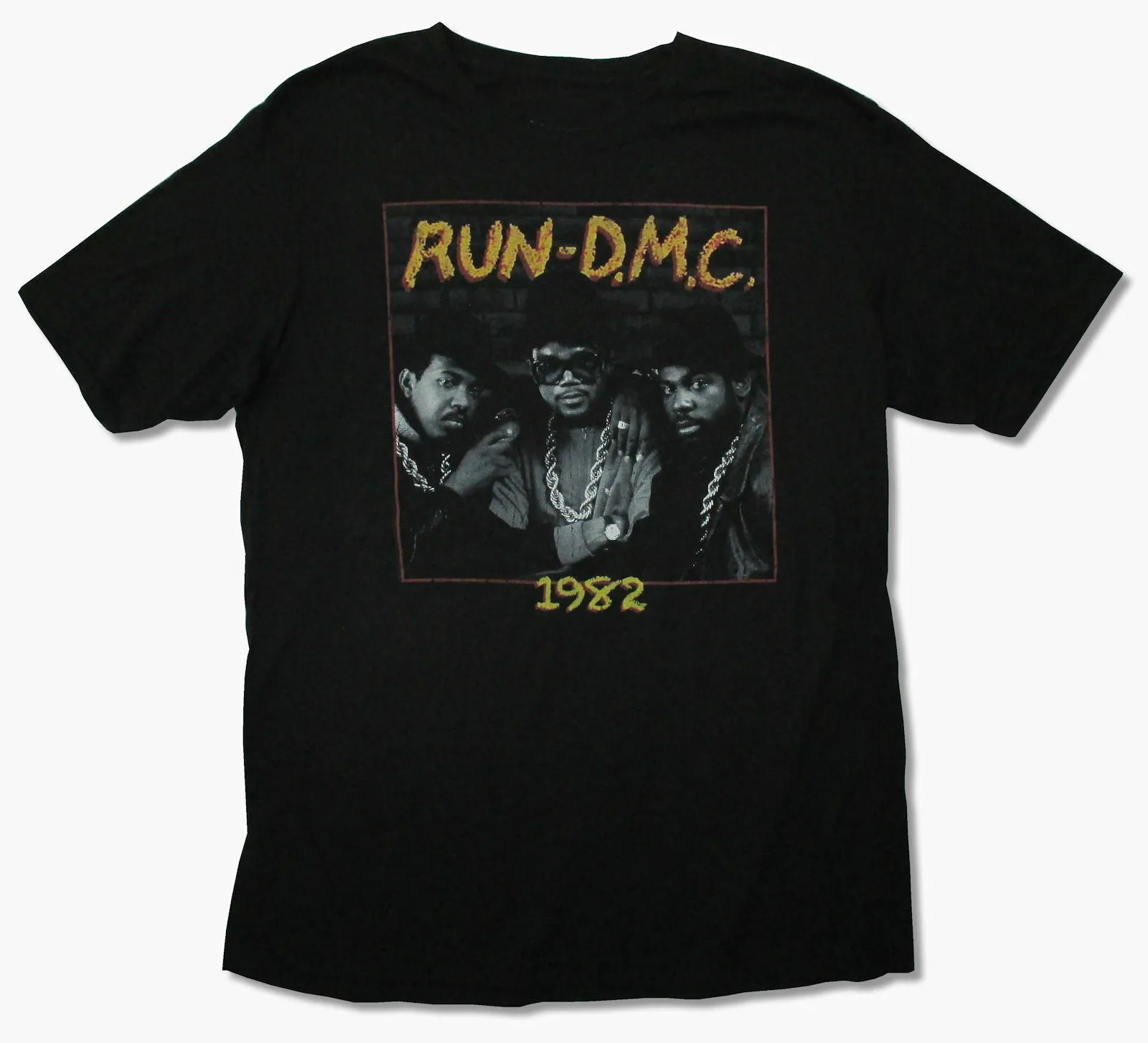 Run Dmc 1982 черная футболка новый официальный Мерч унисекс Размеры S 3Xl|Мужские