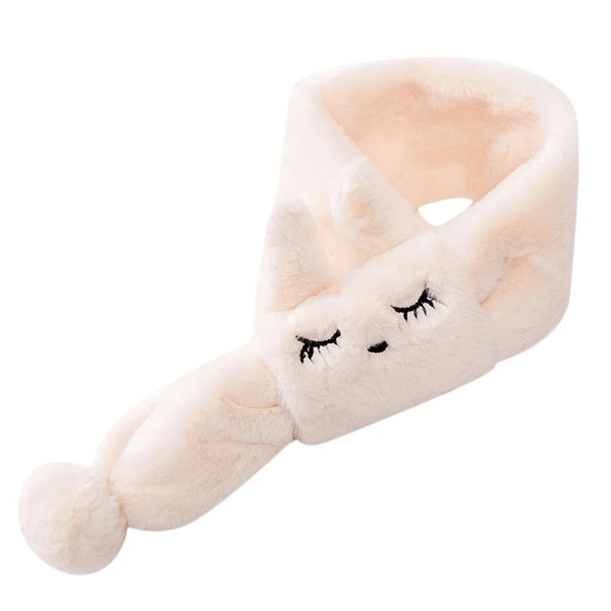Baby Scarf Warm Children Kids Boys And Girls Velvet Cute Cartoon Rabbit Keep Soft Wraps Scarves | Детская одежда и обувь