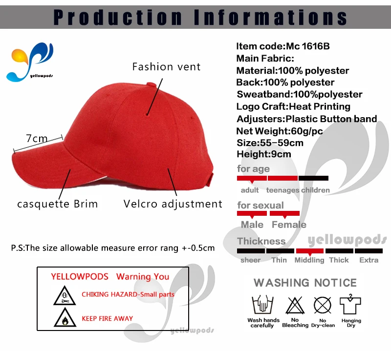 

Yellowpods Vote Remove Stubborn Orange Stains Adjustable Baseball Caps Hat Sports Outdoors Cap