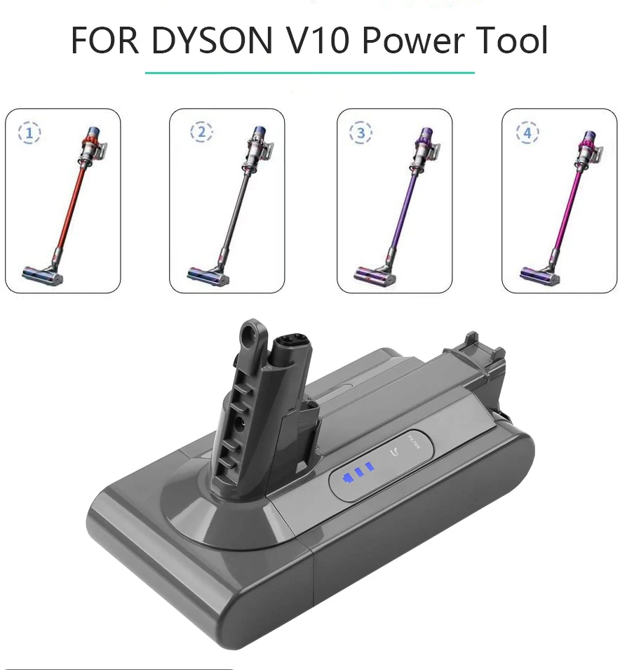 Аккумулятор для пылесоса Dyson V10 сменная батарея Ач пушистый Циклон SV12 |