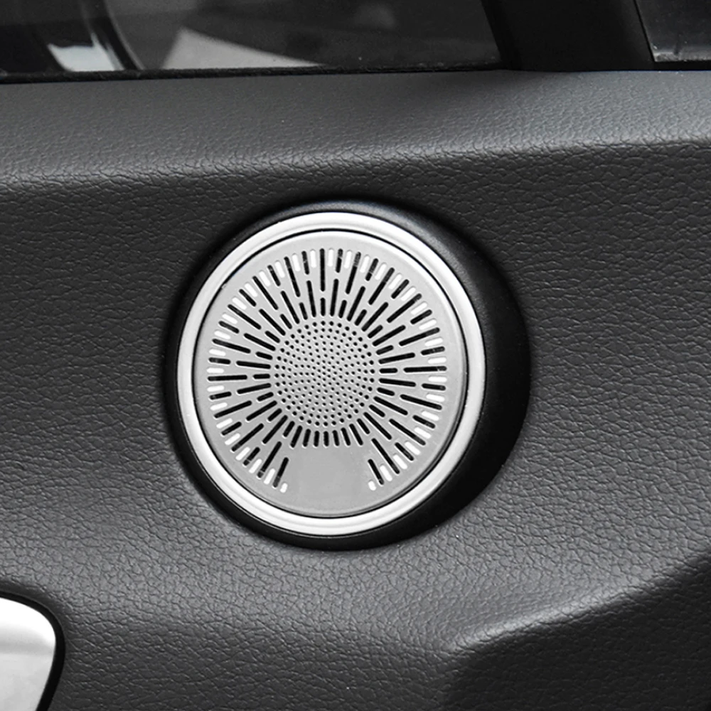 

For Hyundai Sonata DN8 2020 2021 Car Speaker Cover Stainless Door Loudspeaker Sound Pad Trim Frame Sticker Interior Accessories