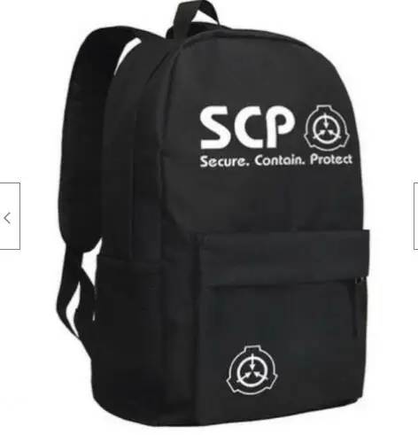 

SCP Special Containment Procedures Foundation Backpack Bag Shoulder School Bag