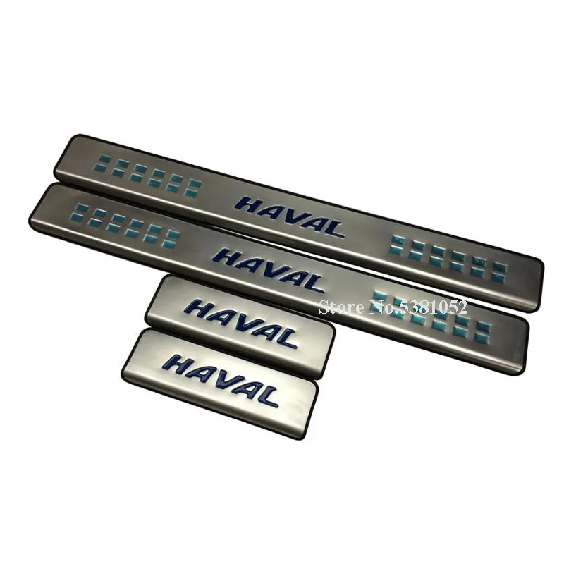 4 шт. для Haval H6 Coupe 2015 2019 Накладка на порог из нержавеющей стали защитная накладка