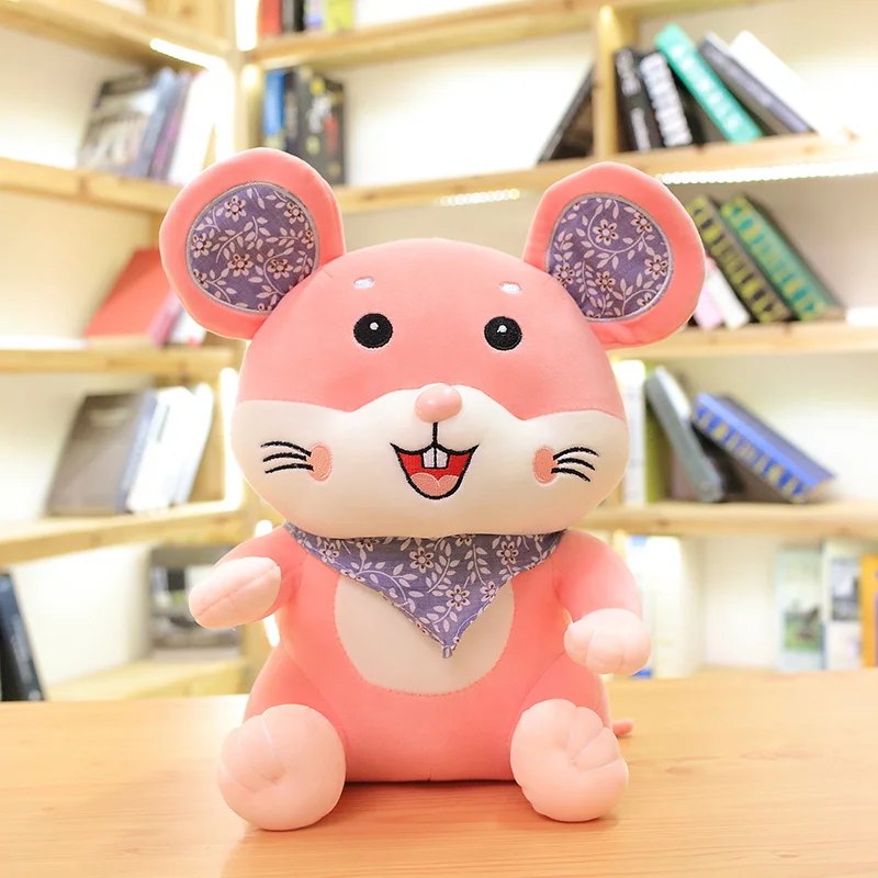 Смеющийся шарф мышь Мягкие плюшевые куклы большой и милый маленький подарок для