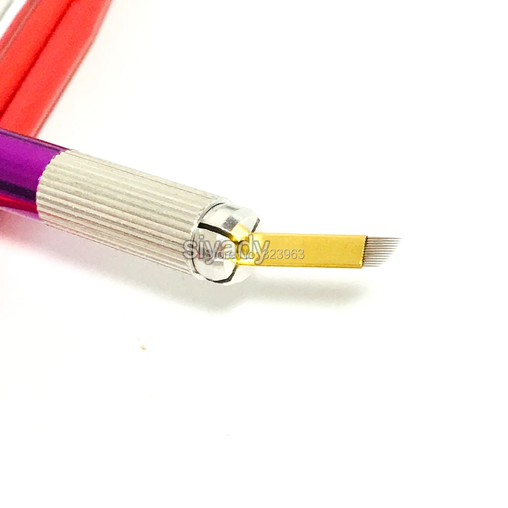 New Tattoo Manual Pen Microblading for 3D Permanent Makeup Eyebrow Lip Suit Flex/Round Needles Stainless Steel Handmade | Красота и