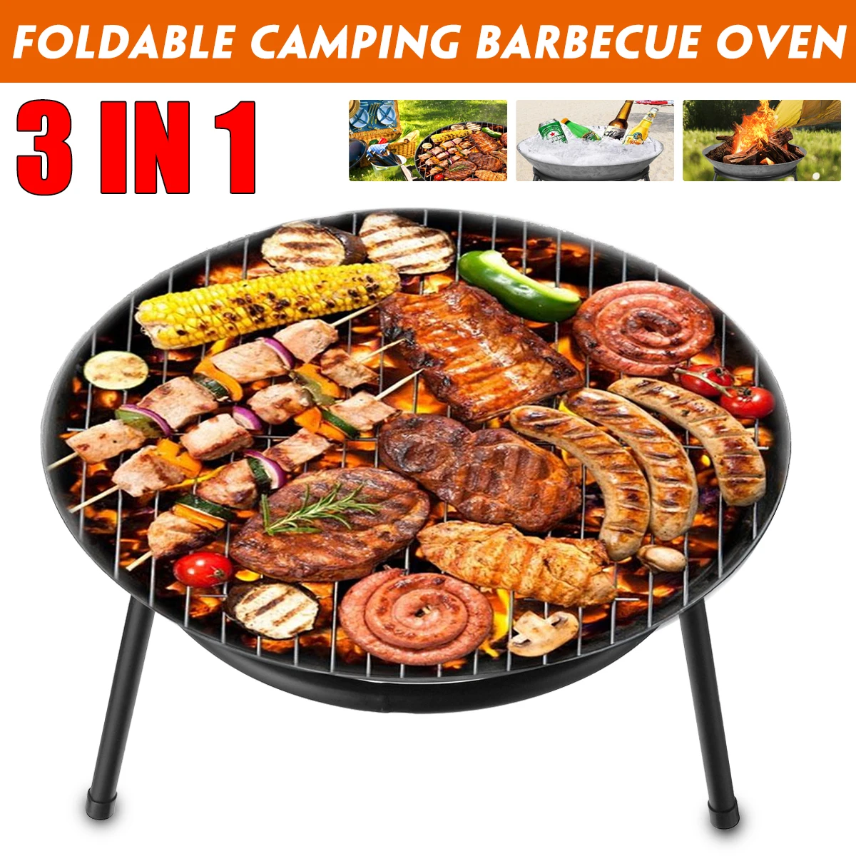 Уличный гриль для барбекю чугунная каминная чаша с поджигом по дереву сада патио