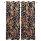 В европейском стиле ретро узор окна внутренняя занавеска Подзор дверь комнаты простыня для Кухня Гостиная Спальня украшения Шторы