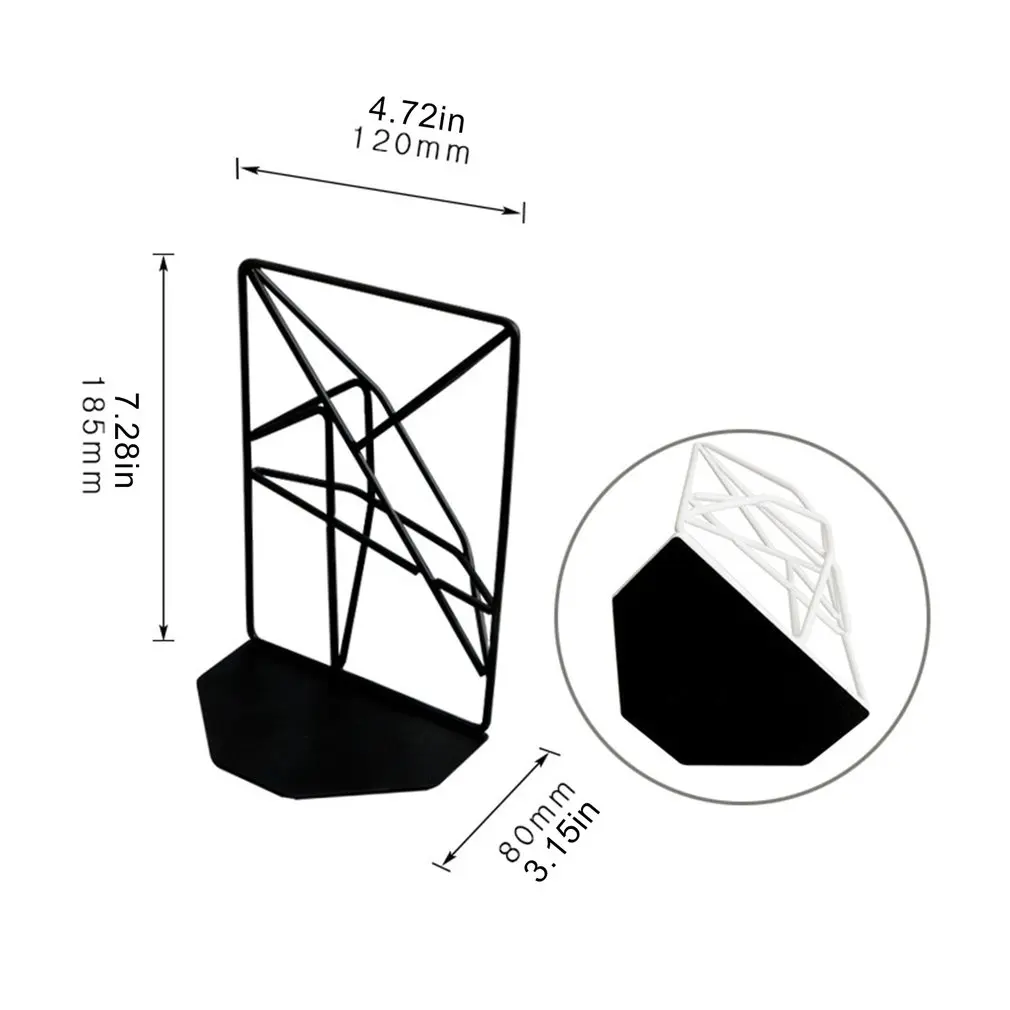 

Modern Office Book Storage Shelf Iron Shelf Organizer Shelf Display Decoration Book Holder Desktop Book Stand