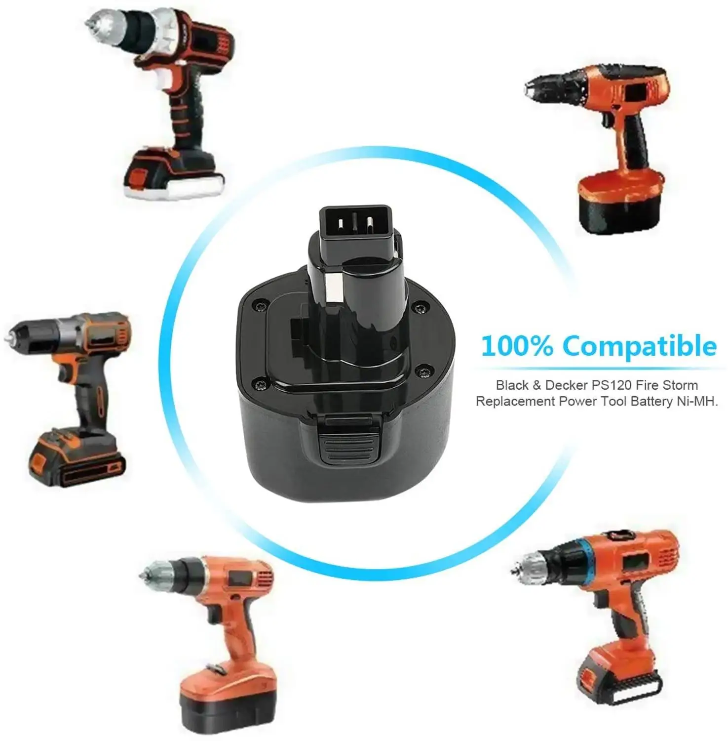 Батарея PS120 9 6 в Ni MH Black and Decker сменная батарея A9242 A9251 FSB96 PS120A CD9602 CD9600 CD231K CD231