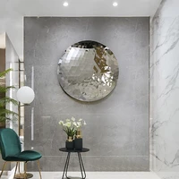 diamond concave mirror stainless steel three dimensional wall decoration creative corridor wall decoration pendant