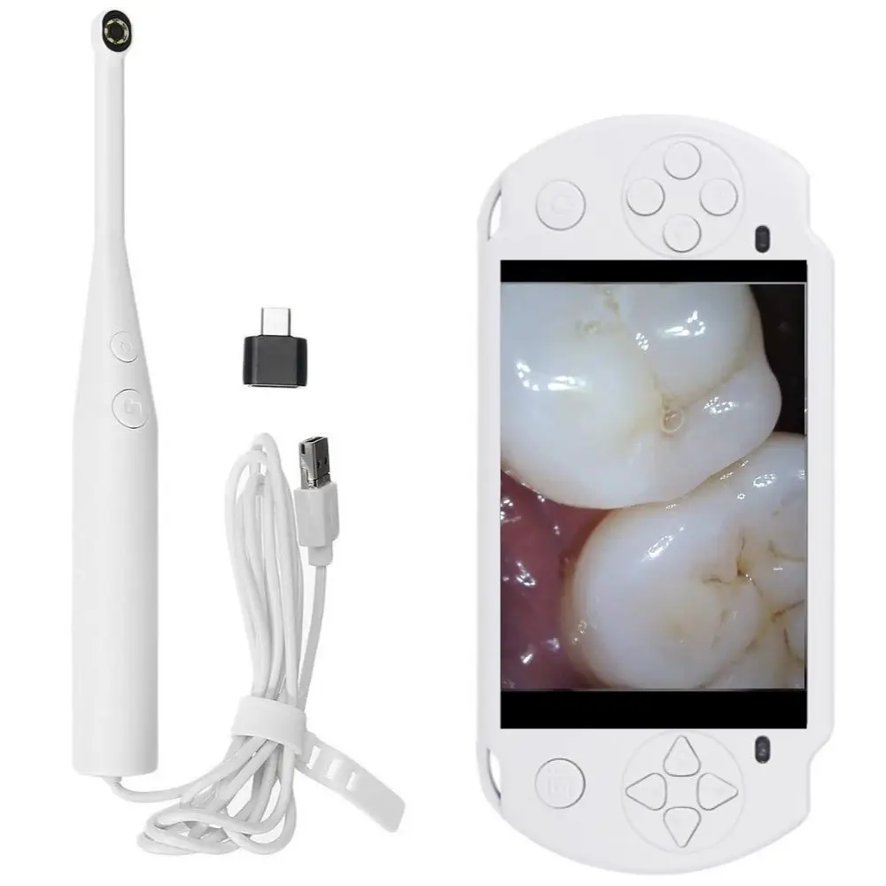 

NEW Oral Dental Endoscope 8 adjustable led lights Intraoral Camera HD Video with 4.3Inches ScreenTeeth Inspection endoscope