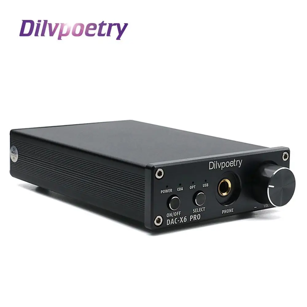 Dilvpoetry DAC-X6 PRO USB DAC наушники усилитель аудио Hifi CS4398 усилитель мощности наушников гарнитура RCA оптический усилитель для наушников