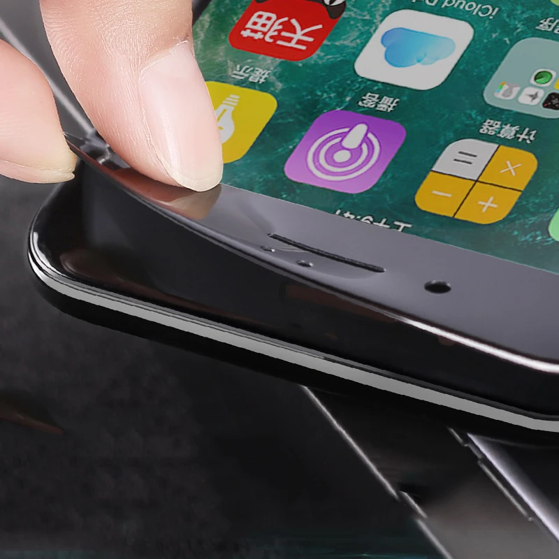 

9D Curved Full Cover Tempered Glass On For iPhone 7 8 Plus Soft Edge Screen Protective Glass For iPhone 7 8 6 6S Plus Film Case