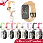Ремешок силиконовый для Huawei band 6 Pro, роскошный цветной браслет для Honor band 6, чехол для часов