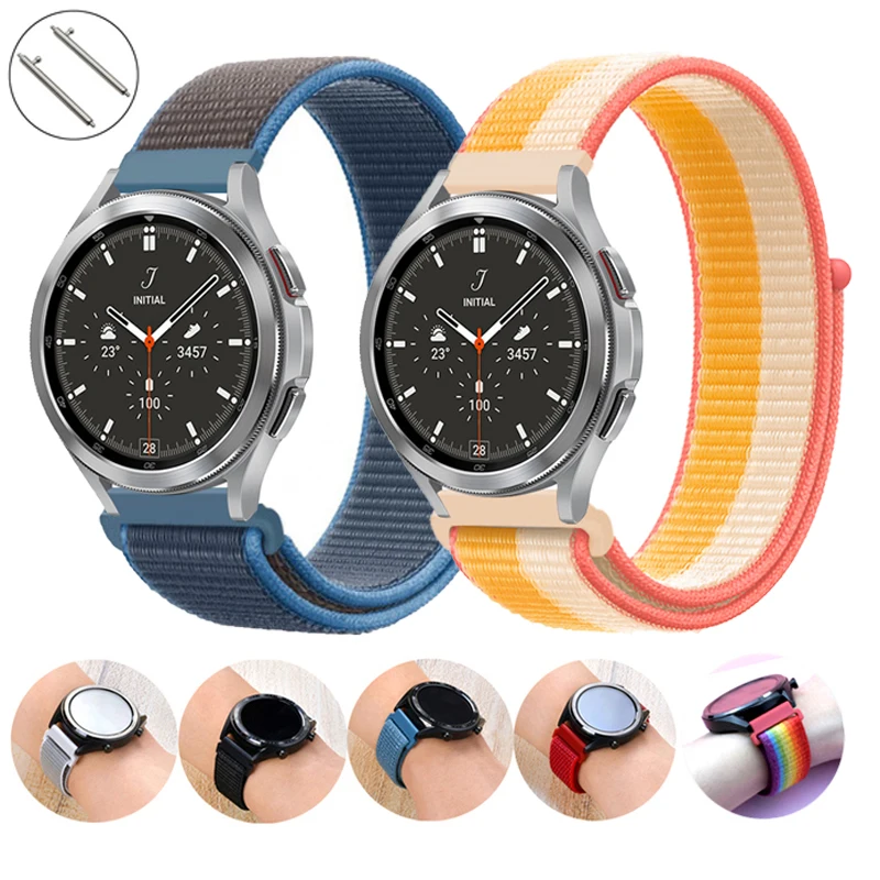 Watch Band for Samsung Galaxy Watch 4 Classic/3/41mm/46mm/Active 2/gear s3 frontier Sports Loop Watchband 20mm 22mm bracelet