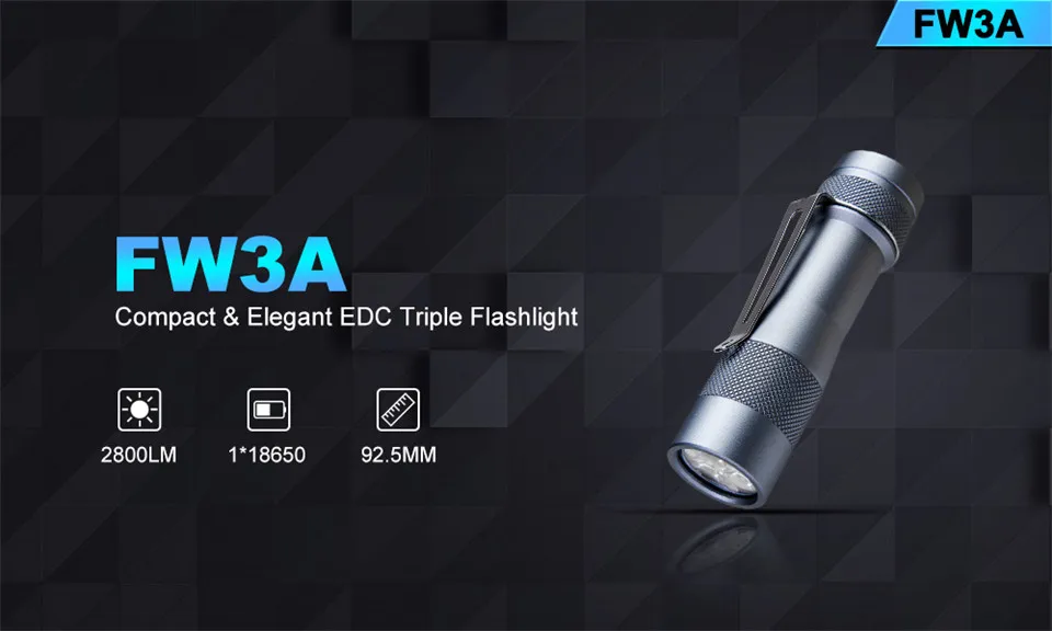 LuminTop FW3A 3 шт. Cree XPL HI светодиодный s электронный задний переключатель Тактический стробоскоп подсвечник светодиодный фонарь рекомендуемый аккумулятор 18650
