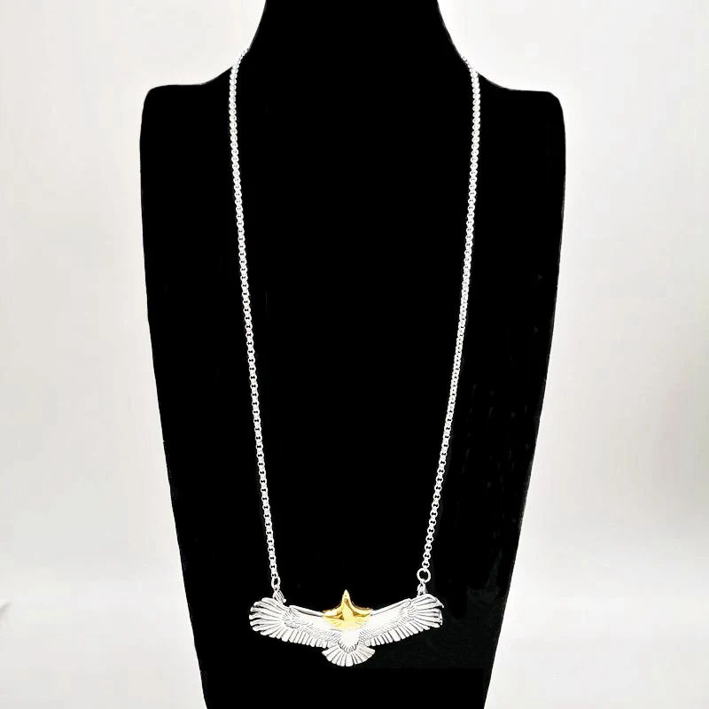 Ожерелье с подвеской в виде летающего орла из нержавеющей стали 316L|necklace jewelry|fashion