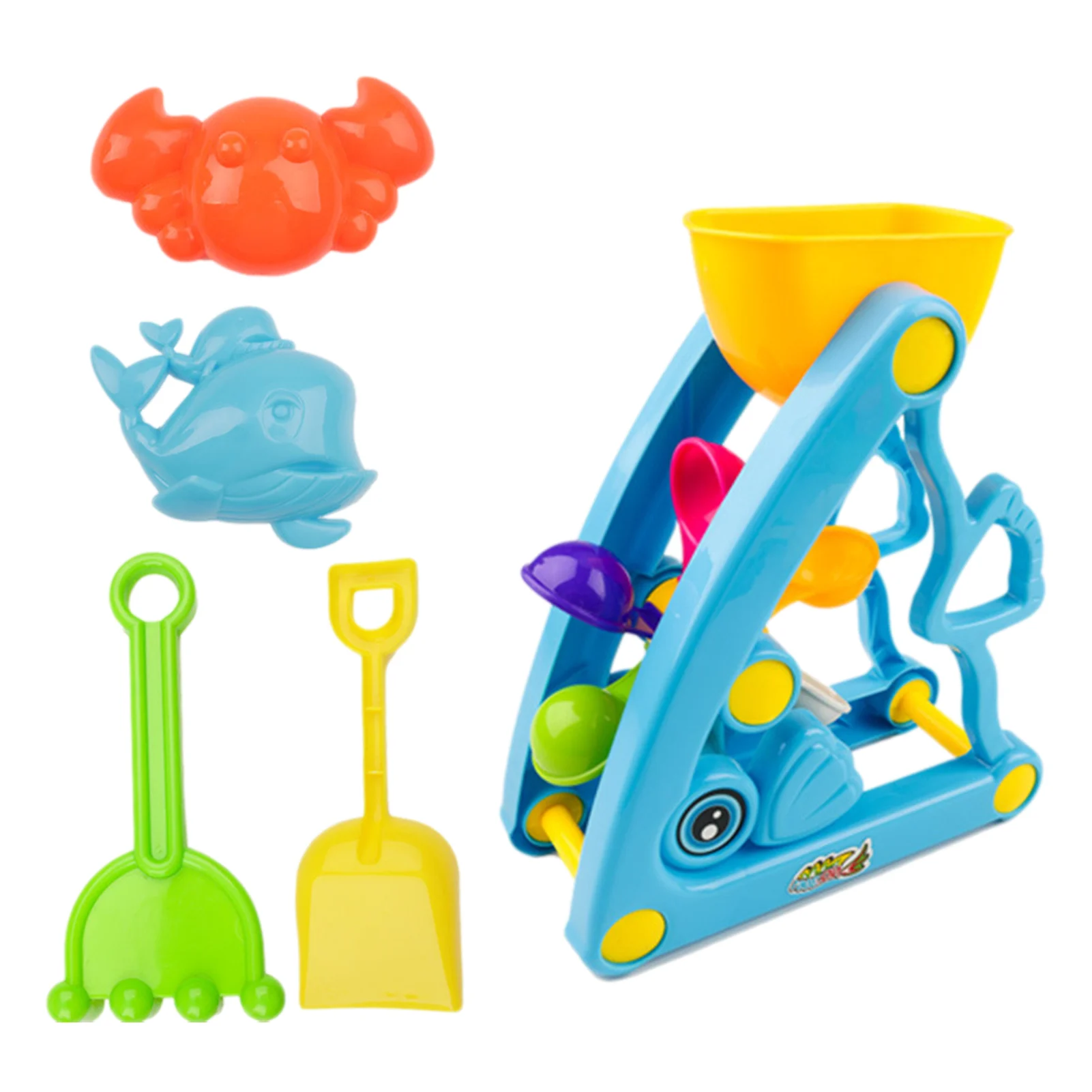 

5 шт. дети песчаный пляж игрушки летний комплект с плоской подошвой, уличные пляжные игровой песок и водные игрушки песок лопата для снега, н...