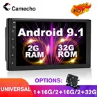 Автомагнитола Camecho с дисплеем 7 дюймов, универсальная мультимедийная стерео-система на Android 8,1, с поддержкой Bluetooth, Wi-Fi, GPS, FM-радио, типоразмер 2 Din, HD 1080P
