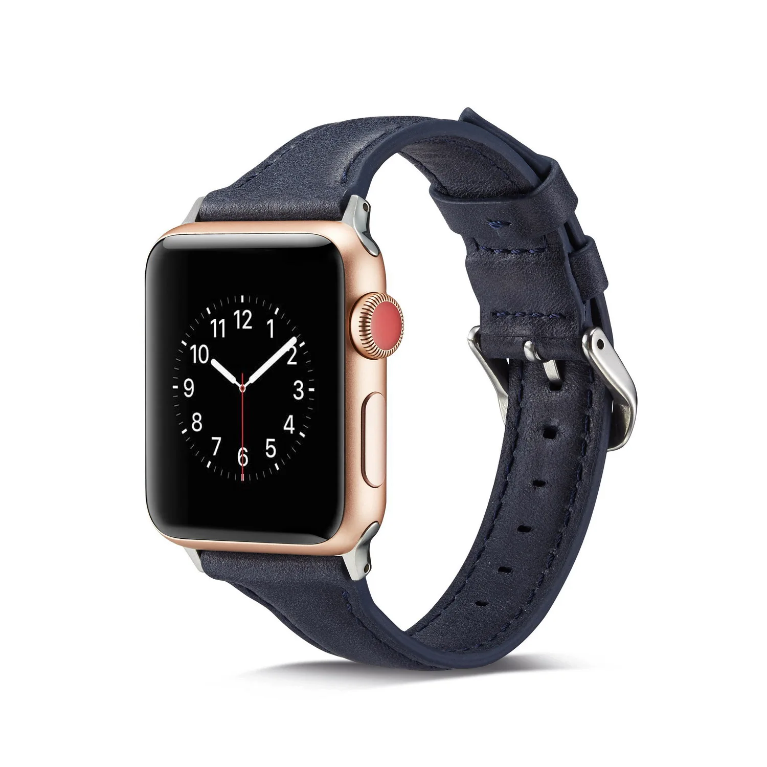 Ремешок из натуральной кожи для часов Iphone Watch 4 44 42 мм I Watch браслеты 40 38 мм ремешки для умных часов для Apple Watch 3/2/1