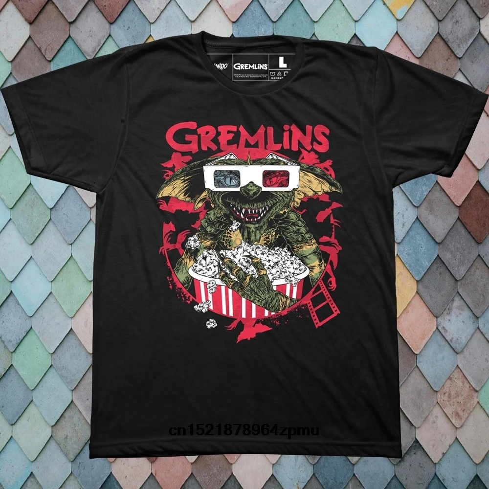 Мужская футболка Gremlins на заказ летние модные топы черная S 4XL новинка для мужчин| |