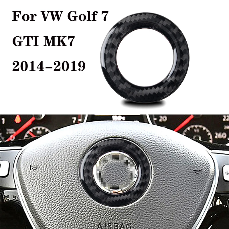Для VW Golf 7 GTI MK7 2014 2019 внутренняя крышка рулевого колеса автомобиля отделка