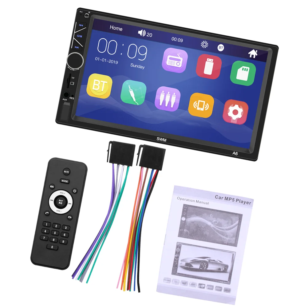 

1 Set Car MP5 Player Vehicle Multimedia Player Car Player Rearview Camera