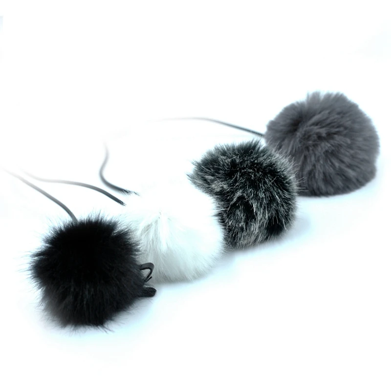 

FULL-Universal Lavalier Microphone Furry Windscreen Fur Windshield Wind Muff Soft for Sony Rode Boya Lapel Lavalier Mic 5Mm